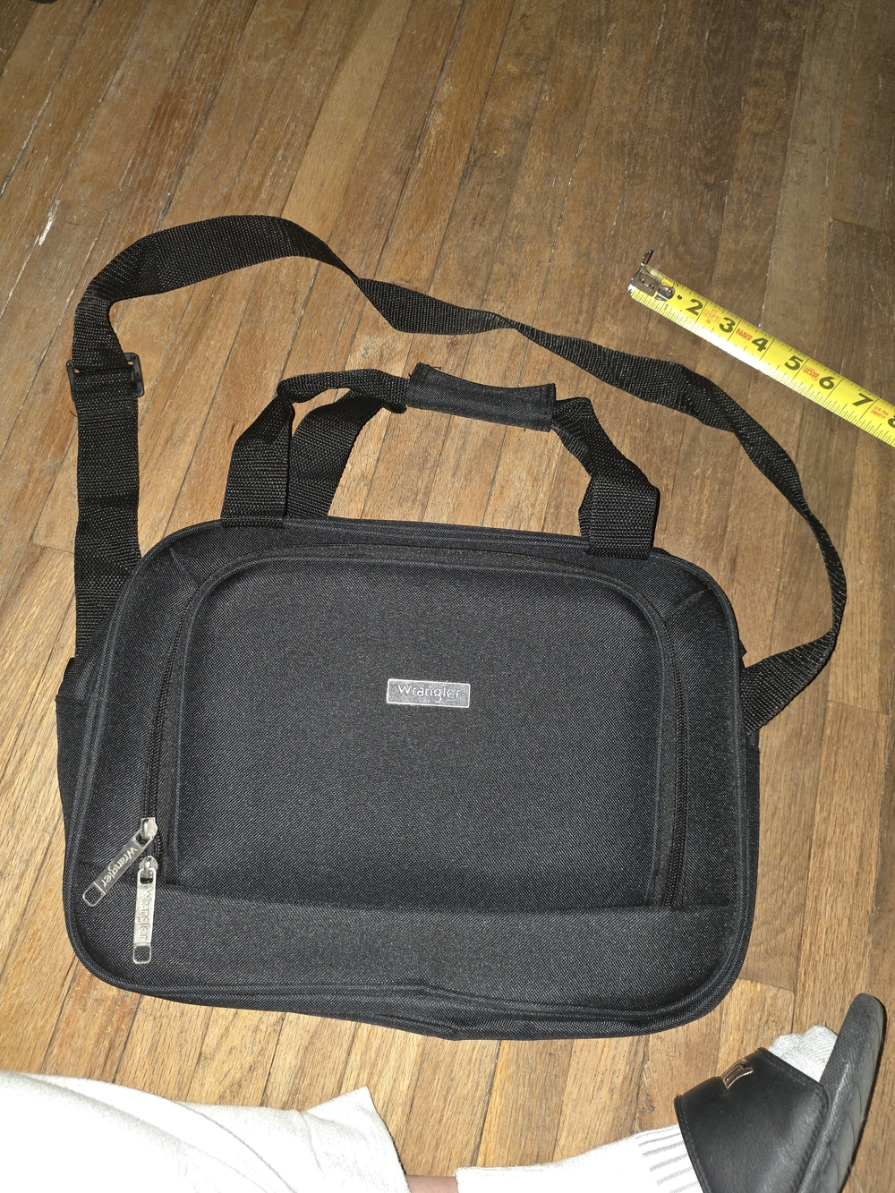 Wrangler Black Shoulder Laptop Bag with Carry Handles/Travel Bag - Never Used!!